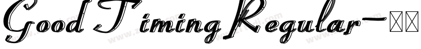 Good Timing Regular字体转换